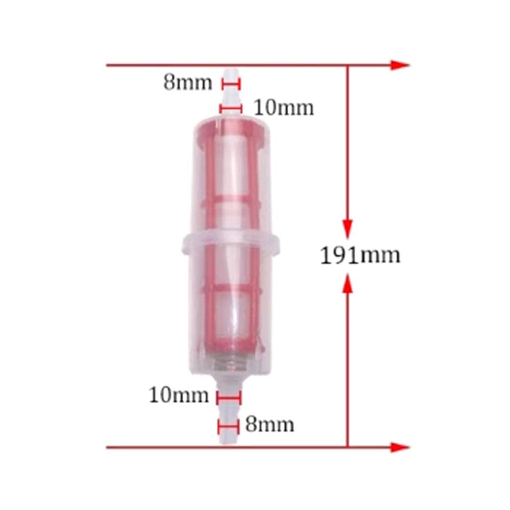 1/2pcs Universal 8-10mm Inline Diesel Fuel Filter for Motorcycle Car Truck High-Performance Plastic Fuel Filter Replacement