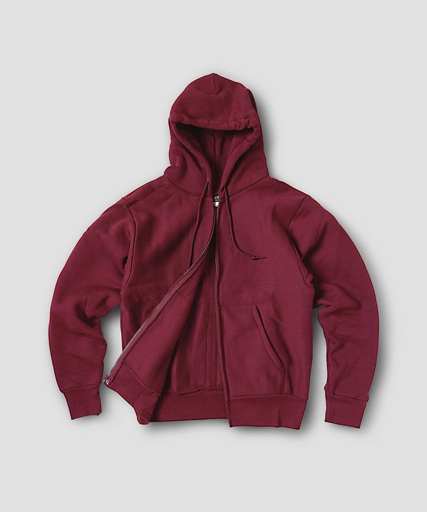 Худи на молнии с перекрестной вязкой Camber Sportswear, Бордовый (Тип А)