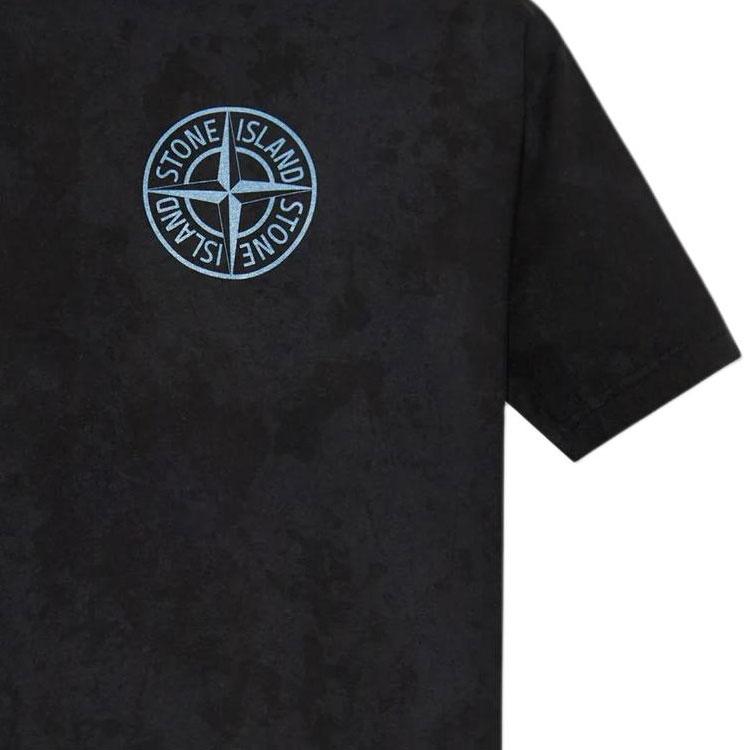 STONE ISLAND Мужская футболка с коротким рукавом и круглым вырезом с логотипом-буквой K2S152100021S0235-V0029