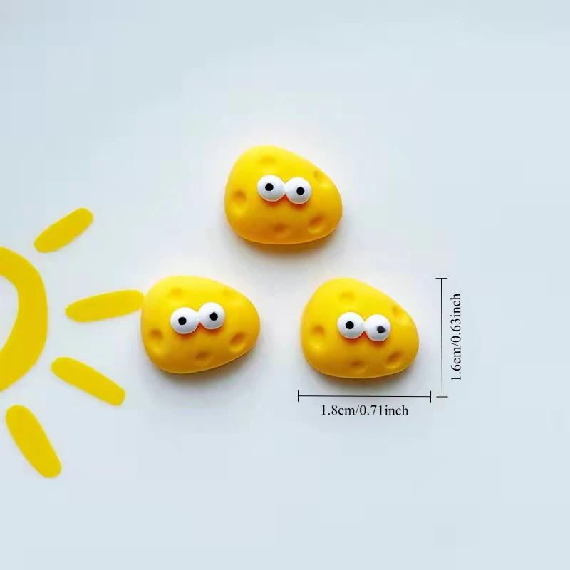 8 шт. Мультяшные милые глаза сыр Магнит на холодильник Po Доска для сообщений Настенное украшение Доска объявлений Магнитные наклейки Домашний декор