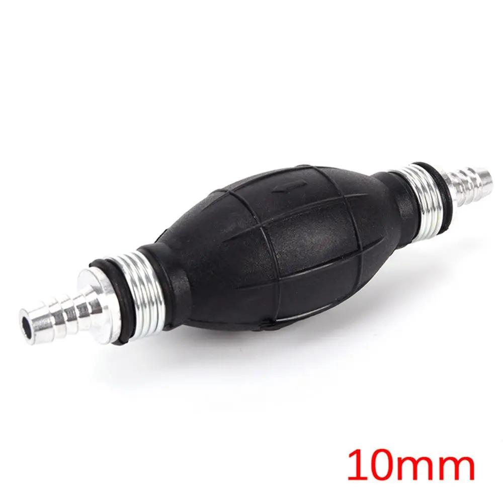 6/8/10/12MM Manual Hand Siphon Pump Rubber Aluminum Manual Fuel Pump Liquid Transfer Portable Petrol Diesel Transfer Tools