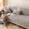 Sofa Cushion Winter Short Plush Anti Slip Simple Modern Light Luxury Style Seat Cushion Seasonal Leather Sofa Cover Cloth Towel