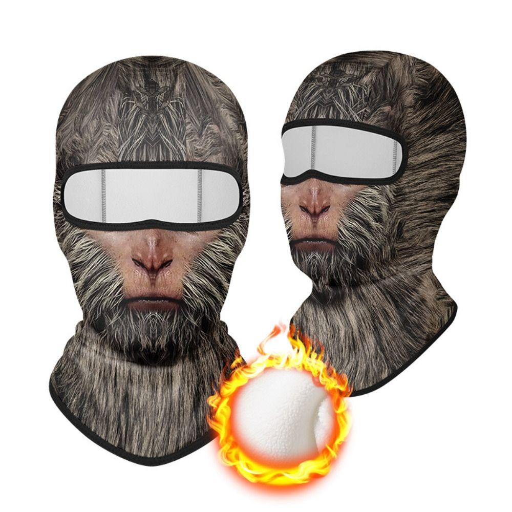Multi-function Fleece Balaclava Plush MTB Face Mask Winter Bicycle Full Face Cover for Men Women