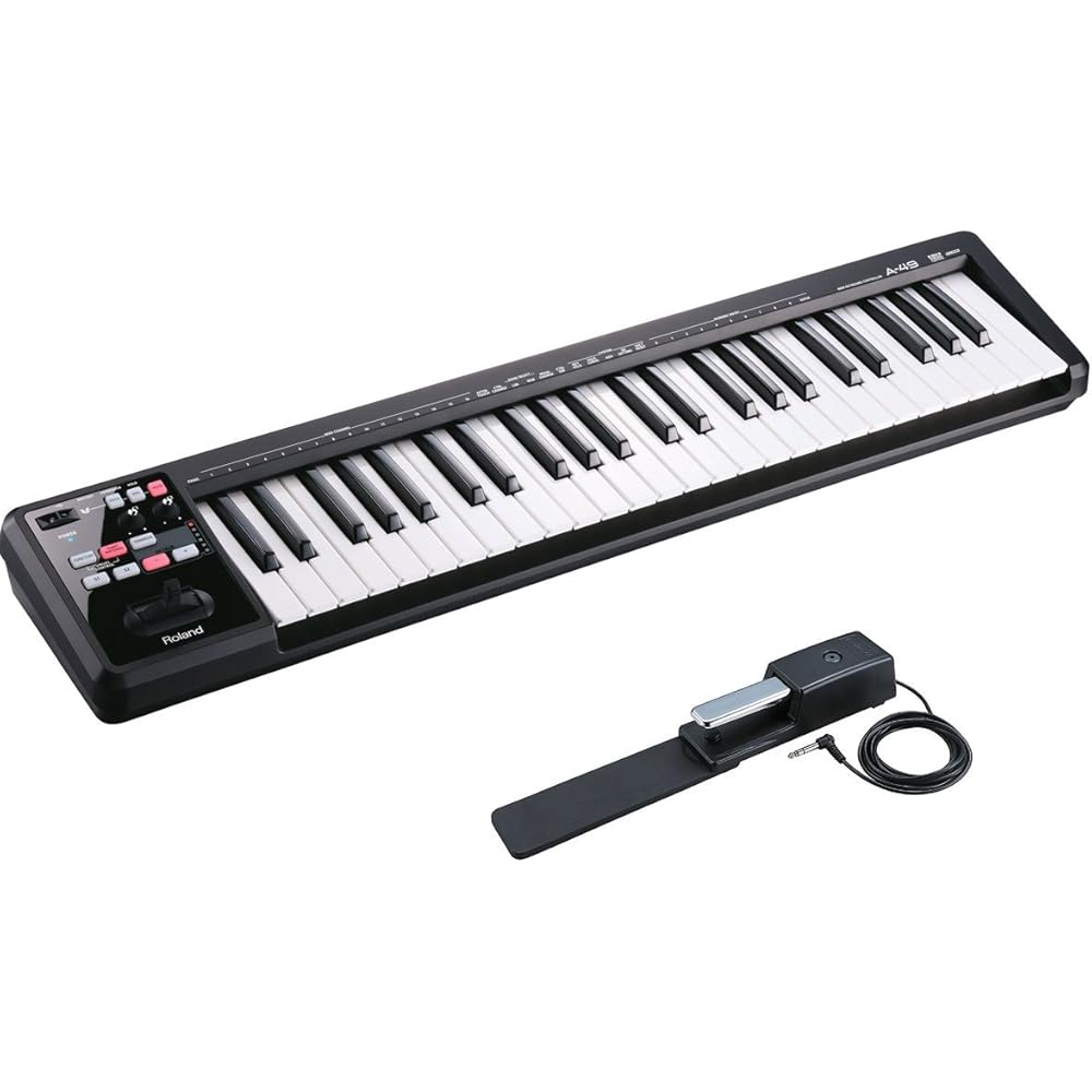 Roland Roland/A-49 BK Black [DP-10 pedal set!] 49 key MIDI keyboard