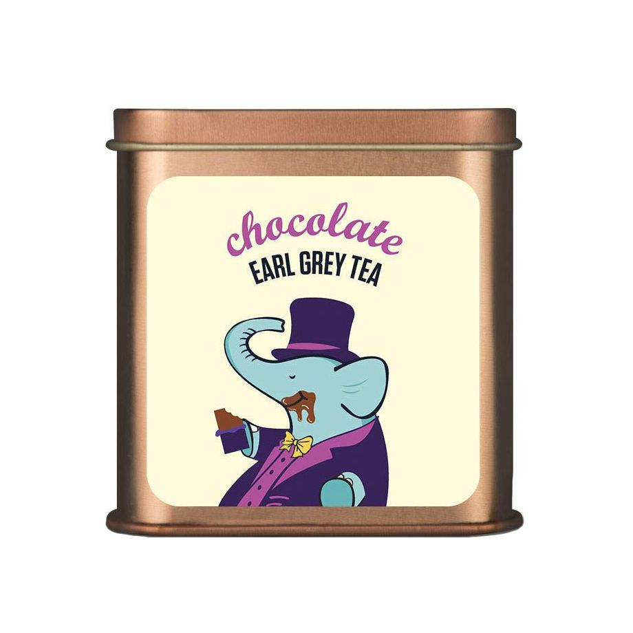 Chocolate Tea with Bergamot (100 G), Chocolate Earl Gray Tea, Tea Trunk