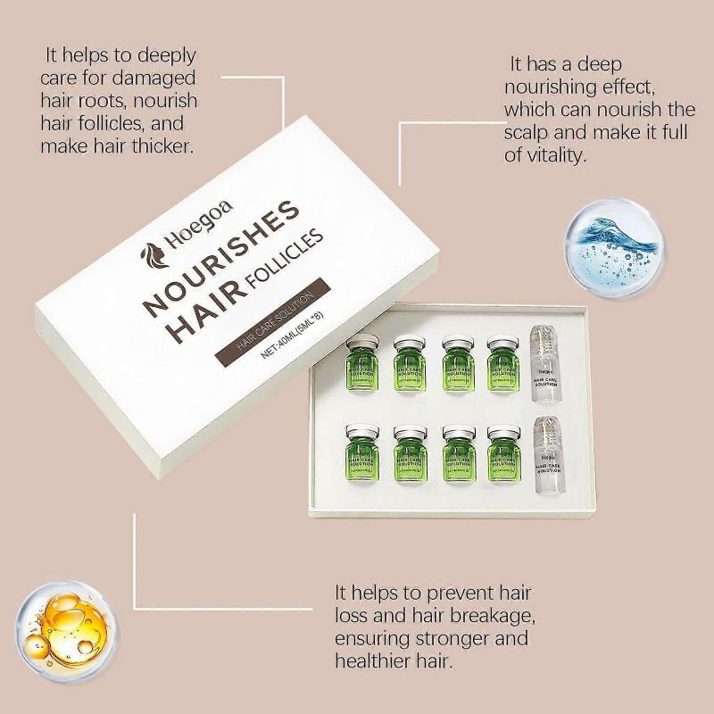 Hair Regrowth System, Advanced Hair Growth Serum with Ginger Root Oil & Rosemary Oil, Regrowth Thickening Serum for Thicker Healthier Hair (8+2)