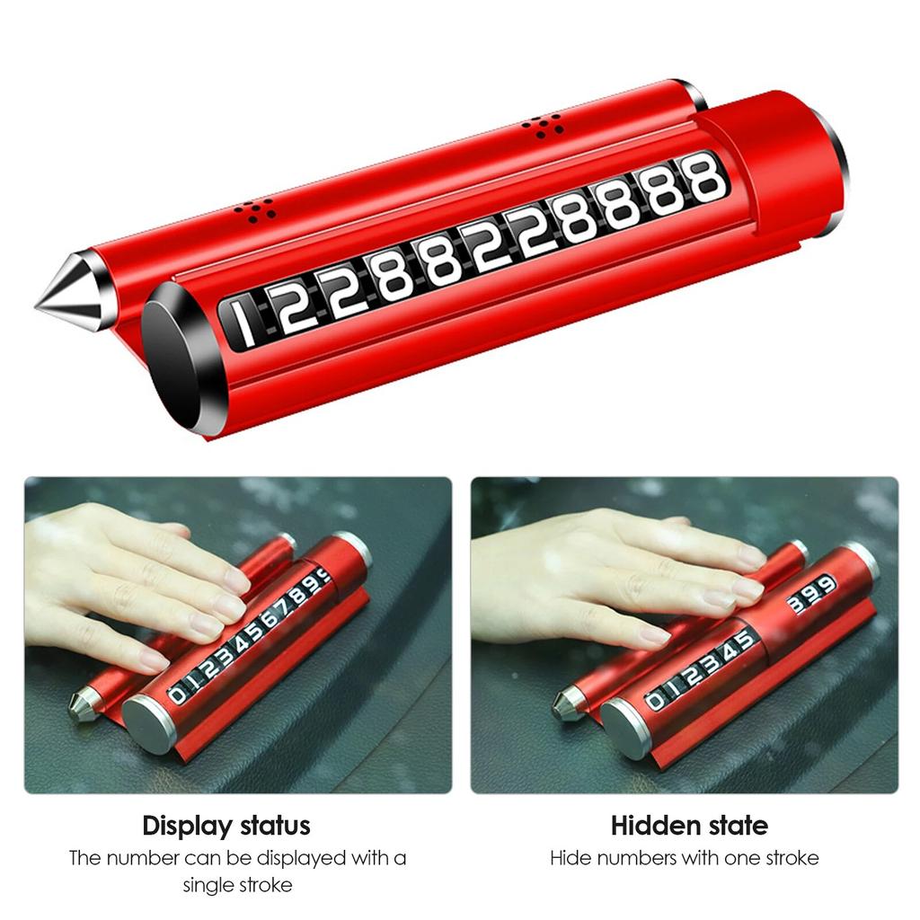 4 в 1 автомобильная временная парковочная карта телефонный номерной знак авто наклейки ящик стиль автомобильный Стайлинг с ароматерапией и безопасным молотком