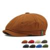 Vintage Men's Duck Tongue Beret Women's Spring Summer Newsboy Cap Octagonal Cap