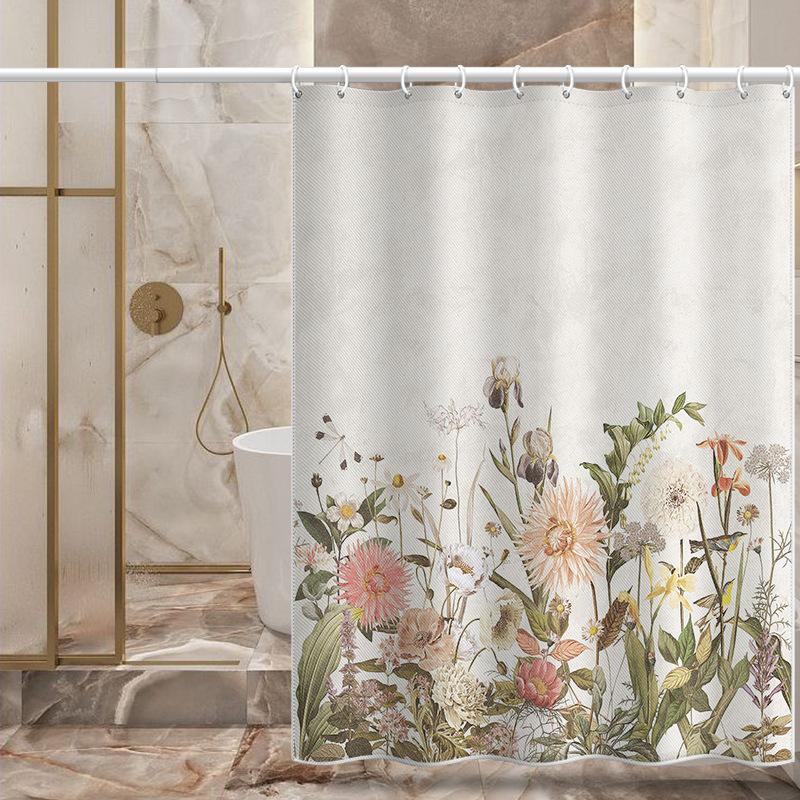 Утолщенная водонепроницаемая занавеска для ванной комнаты, устойчивая к плесени, занавеска для душа, занавеска для душевой перегородки, занавеска для душа, занавеска для ванной комнаты, бесплатная перфорация