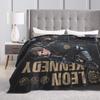 Leon Kennedy Resident Evil Warm Soft Blanket  Picnic Plush Bedding Throws Fashion Outdoor Flannel Bedspread Sofa Bed Cover