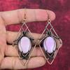 Серьга из фосфосидерита Серьга, обмотанная медной проволокой Украшения из фосфосидерита Серьга из драгоценного камня ручной работы Украшения с обмоткой из медной проволоки Подарки для нее
