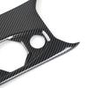 For VW Polo   ABS Car Center Control Gear Shift Panel Water Cup Holder Frame Cover Trim Carbon Texture / Bright Black