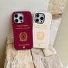 Чехол-паспорт Италии для iPhone 17 16 15 14 13 12 11 X XS XR XSMAX 7 8 Air Pro Max Plus Роскошный двухслойный задний чехол