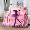 Dreamy Ballerina Flannel Blanket - Soft and Comfortable, Suitable for Sofas, Beds, Offices, Travel, and All Seasons, Making It A Perfect Holiday Gift.