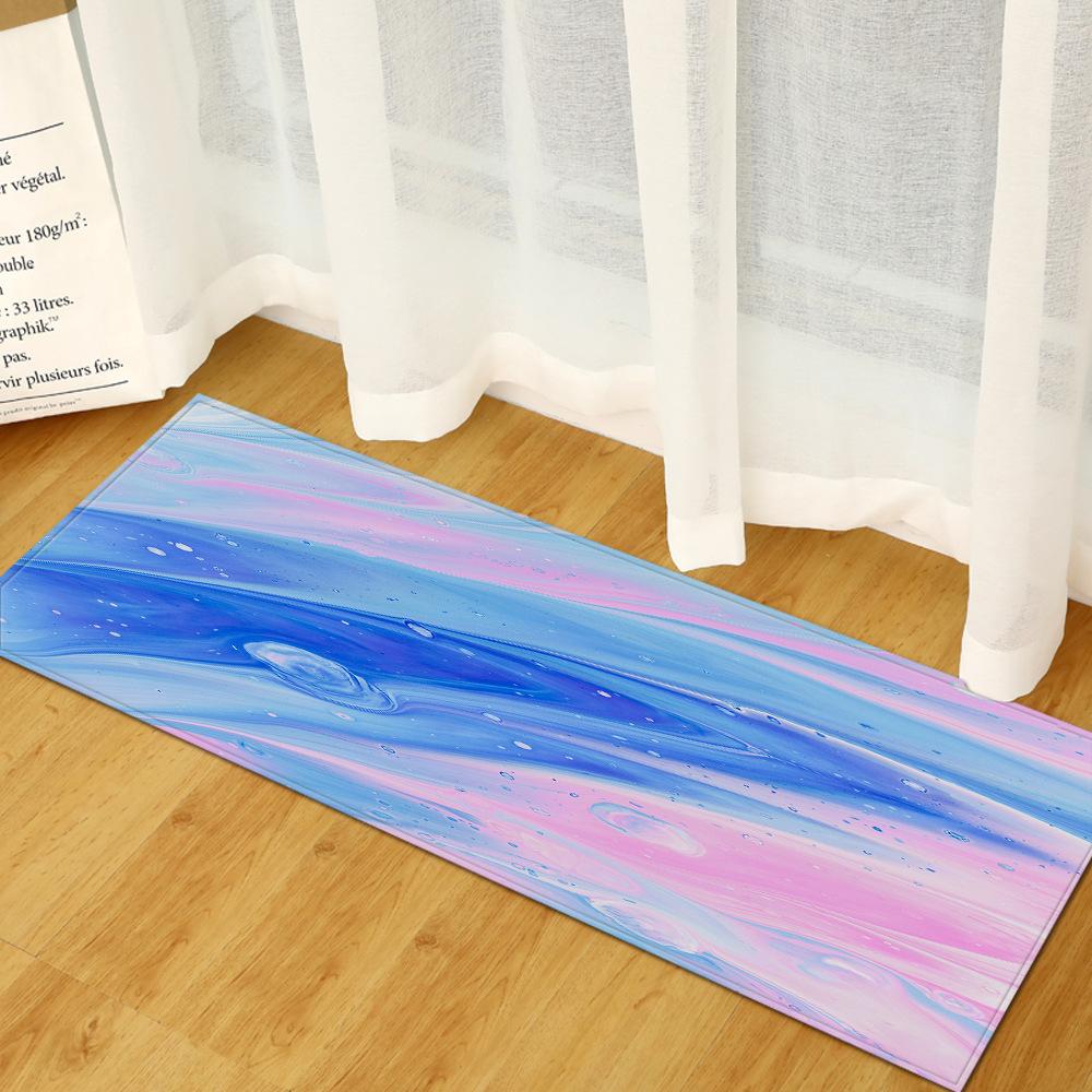 Fresh Bathroom Non-Slip Door Mat Bathroom Mat Kitchen Absorbent Long Floor Mat Bedroom Living Room Carpet