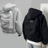 Casual Hoodie For Men With Backpack Design And Polyester Fabric For Everyday Wear
