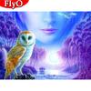 Полная площадь Алмазная вышивка Лиса 5D DIY Алмазная картина Женщина Мозаика Вышивка крестиком Животные Украшения для комнаты