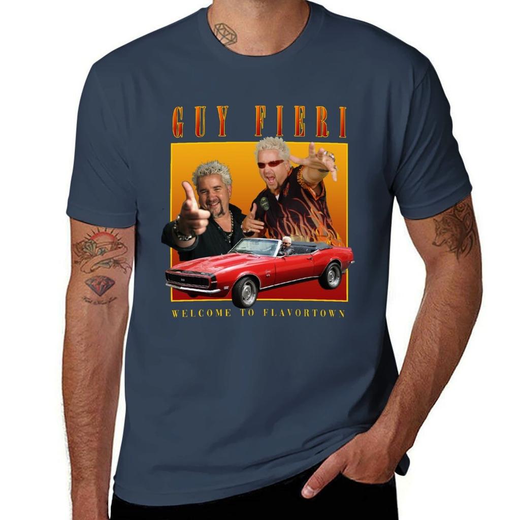 Guy Fieri Homage Tshirt Plus Size Workout Short Sleeve Top