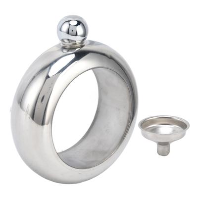 Фляга-браслет, фляги для вина из нержавеющей стали, подарок для переноски напитков с воронкой, 100 мл