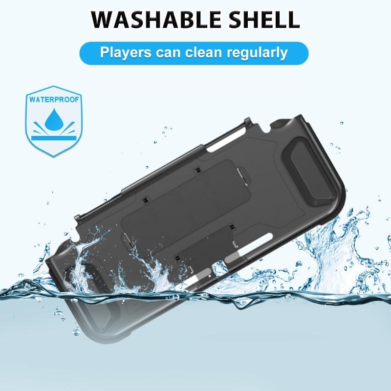 Game Console Cover Protective Case Scratchproof Housing Shell Protector Cover with Game Card Slot and Bracket