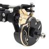 LCG Heavy Aluminum Front Rear Portal Axle Set+Brass Knuckles 50° 4WS for 1/10 RC Crawler Axial Capra 1.9 Chassis