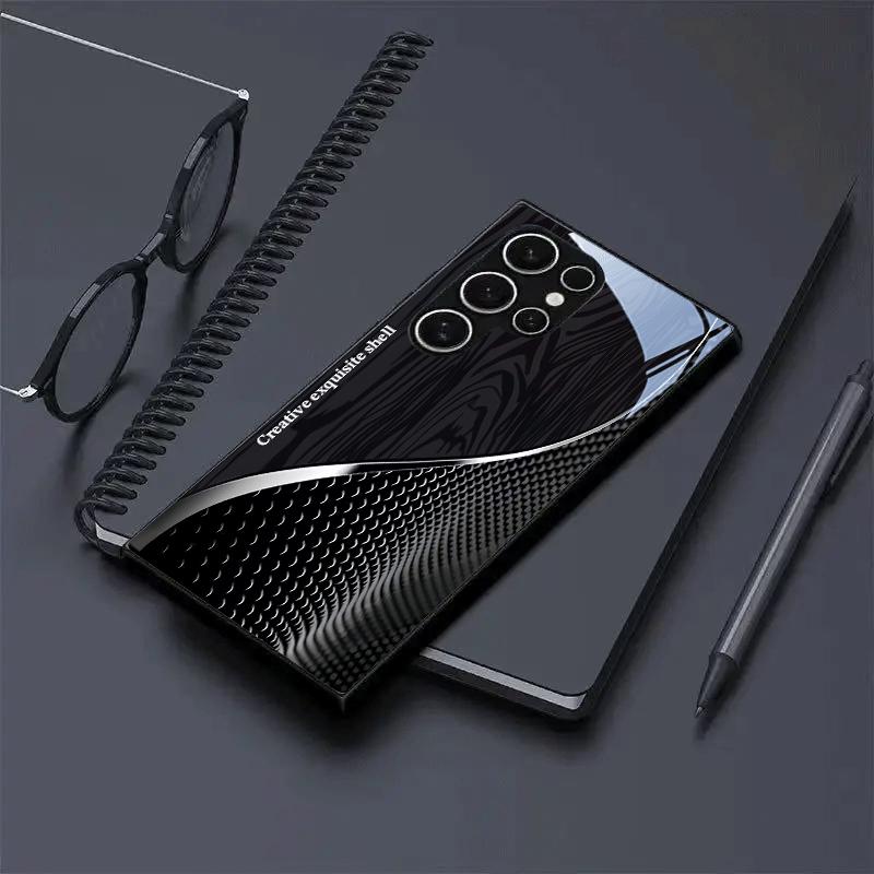 Новый креативный модный трендчехол для телефона стекло s25 ultra чехол s26 ultra для Samsung Galaxy S26 S25 S24 S23 S22 FE Ultra Plus