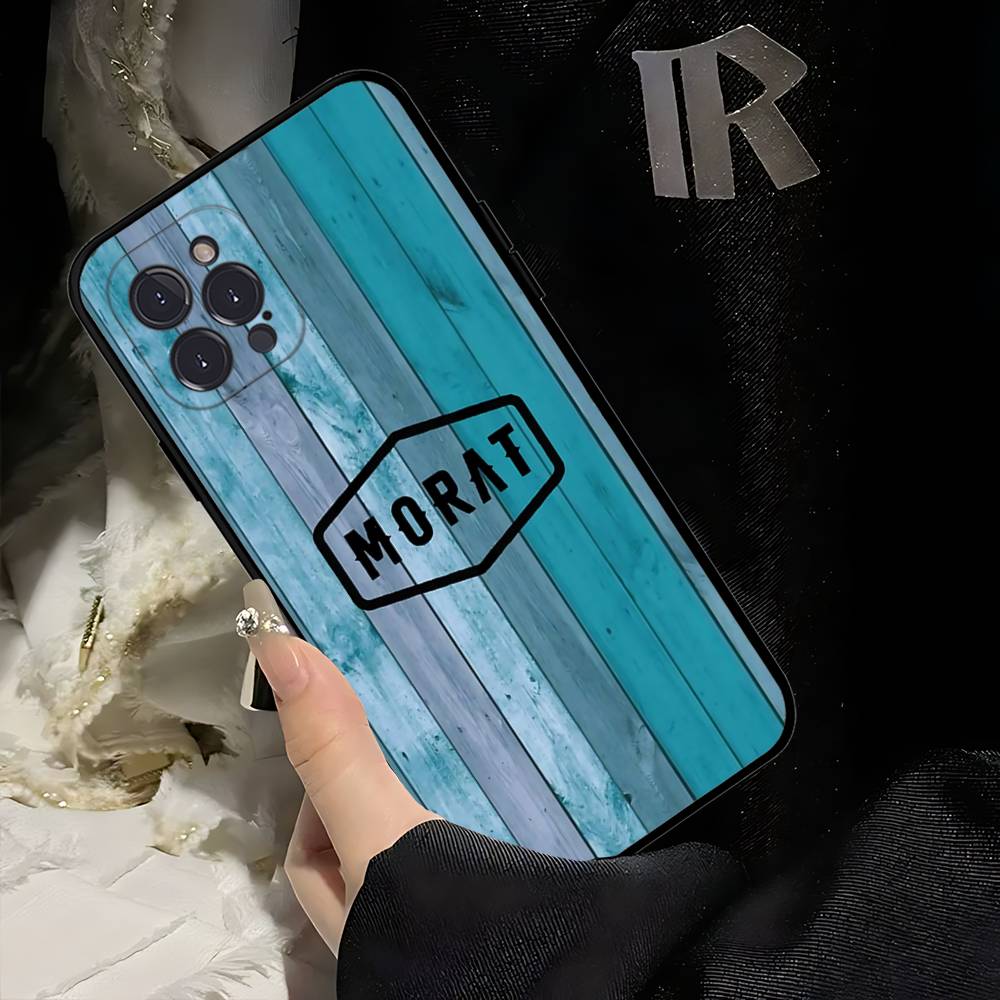 Крутая команда Morats для iPhone 17 16 15 14 13 12 11 Pro Max Plus Ударопрочный Черный Мягкий Чехол для Телефона