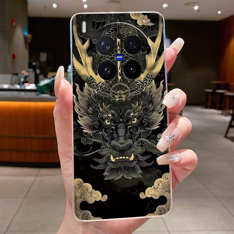 Модный Чехол-Вулкан для Vivo X300 Pro, Прозрачный Мягкий TPU, Защита от Царапин, Чехол для Пары
