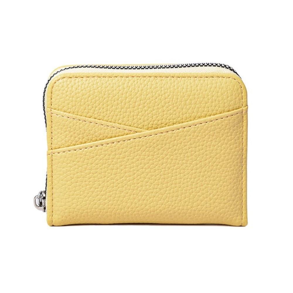 Multiple Card Slots PU Leather Wallet Short Organ Card Holder Portable Coin Pouch Women