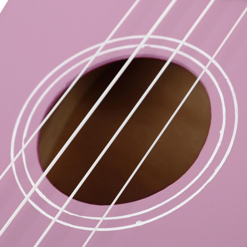 21-дюймовая цветная акустическая гавайская гитара сопрано, комплект укелеле из липы с сумкой для переноски, ремешок для уке для начинающих, детей