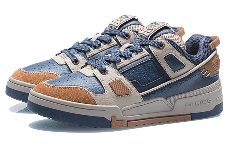 Li Ning Покрытие нескользящее, износостойкое, легкое, дышащее, низкие кеды для скейтборда мужские AGCR297-2