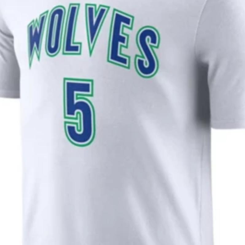 Men's T-Shirt Nike T Shirt 23 24 Season, Minnesota Timberwolves, Edwards Size 5 Men's White