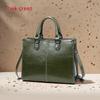 Spring 2025 Women's Leather Crossbody Shoulder Bag - Genuine Cowhide Casual Handbag for Ladies