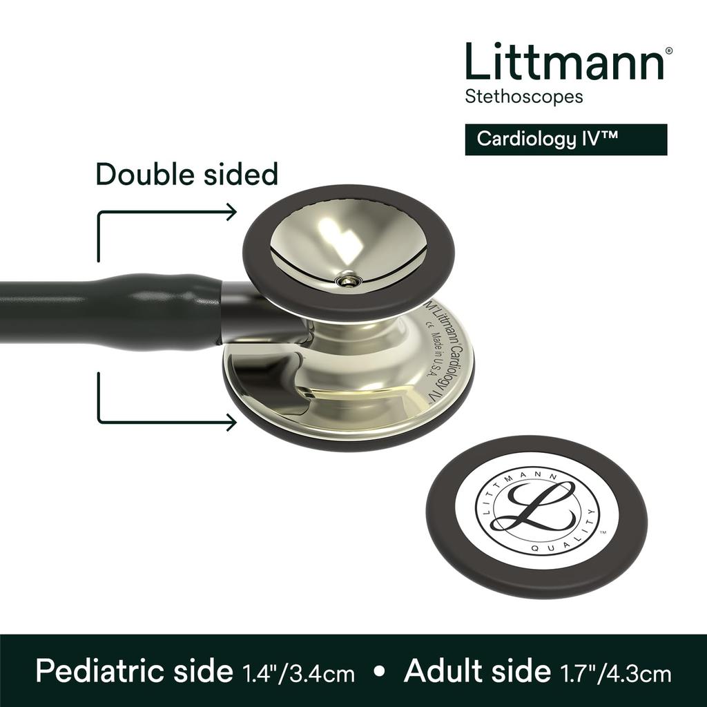 Стетоскоп Littmann Отделка 6179 [Высокочувствительная трубка два в одном] Черный/Шампанское