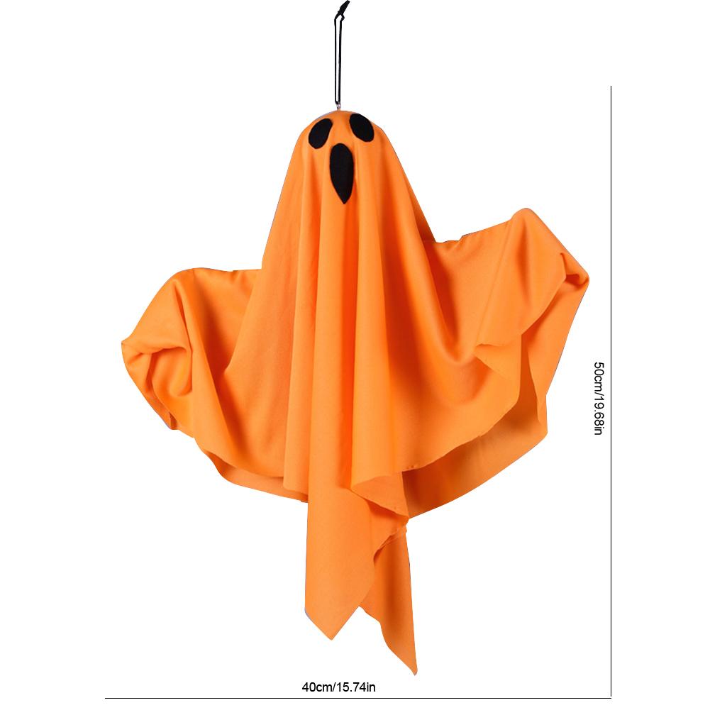 Хэллоуин светящийся белый призрак светодиодный подвесной призрак ужас реквизит с волшебным светом для дома с привидениями в помещении и на улице украшение на Хэллоуин