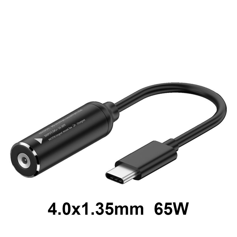 Professional Laptop Charger Connector DC To Type C PD 65W Power Adapter Converter