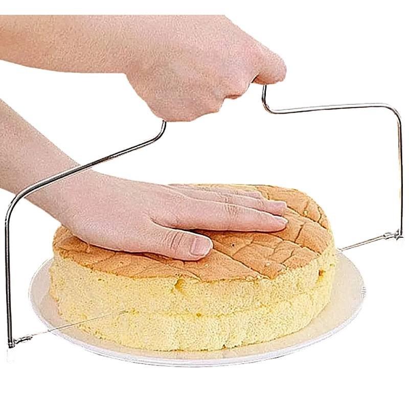Cake Bread Slicer Cutter Wire Line Cutting Kitchen Decor Baking Tool Leveller