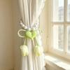 Beautifully Tulip Gauze Curtain Tie Decorative Heart Curtain Binding  Living Room