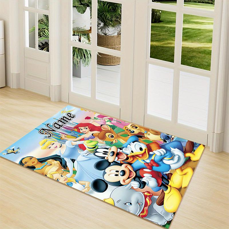 Custom Name Star Wars: Mickey Mouse Edition Carpet Rug Customizable Soft Washable Anti-Slip Home Living Room Sofa Mats Personalized Rug. 0909287