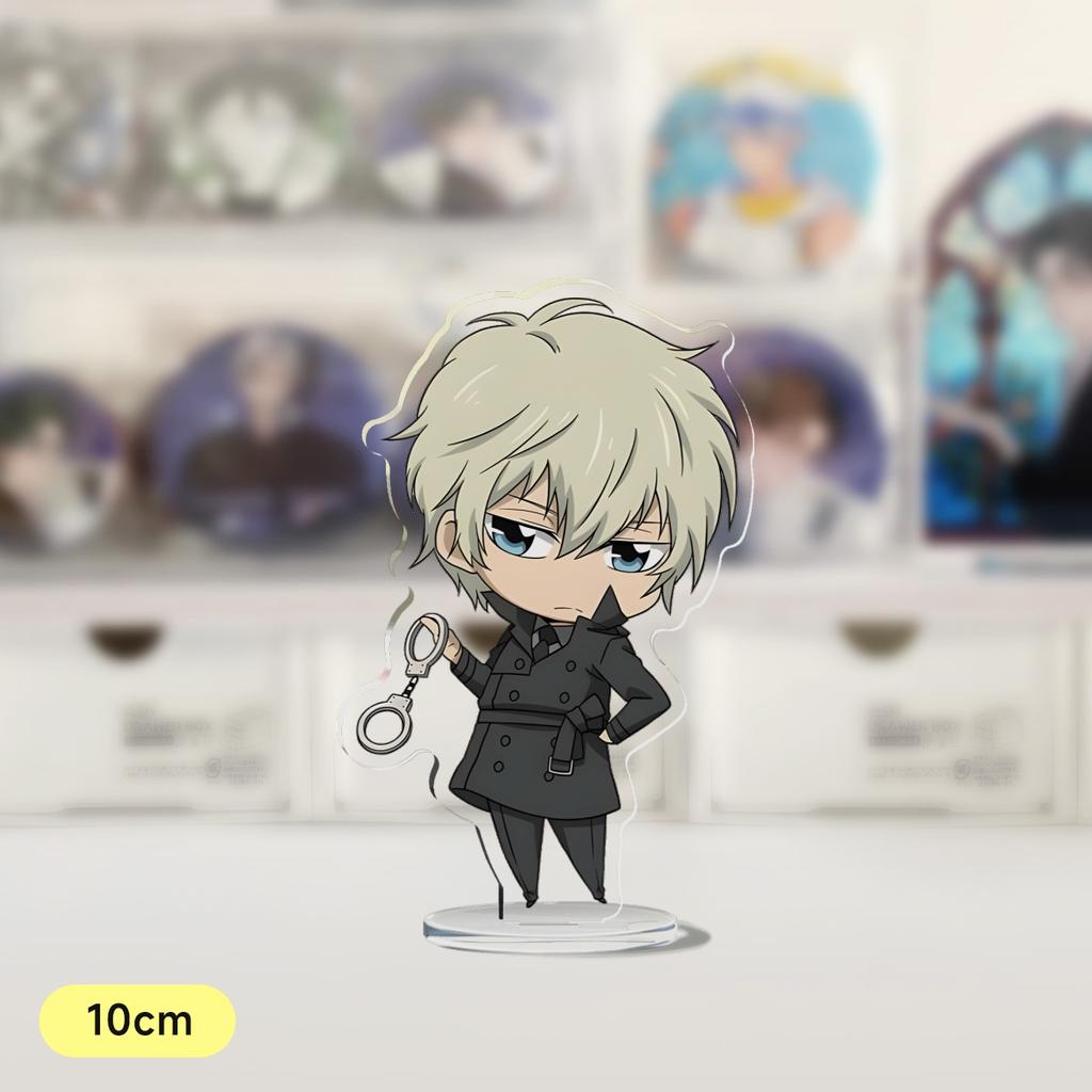 Аниме Katekyo Hitman Reborn 10 см Акриловая подставка Модели Фигурки Савада Цунаёси Гокудера Хаято Косплей Настольный Декор Модель Подарки