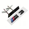 QXFA9 1Pcs M Logo 3D ABS Car Styling Front Grille Badge Emblem Accessory For BMW M M2 M3 M4 M5 M6 G80 G06 G07 G42 G14 G15 G16 F82 F20