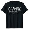 Футболка Grammy Как Обычная Бабушка Но Намного Круче Мужская Женская Мода Повседневная Футболка 100% Хлопок Свободная Оверсайз Футболка