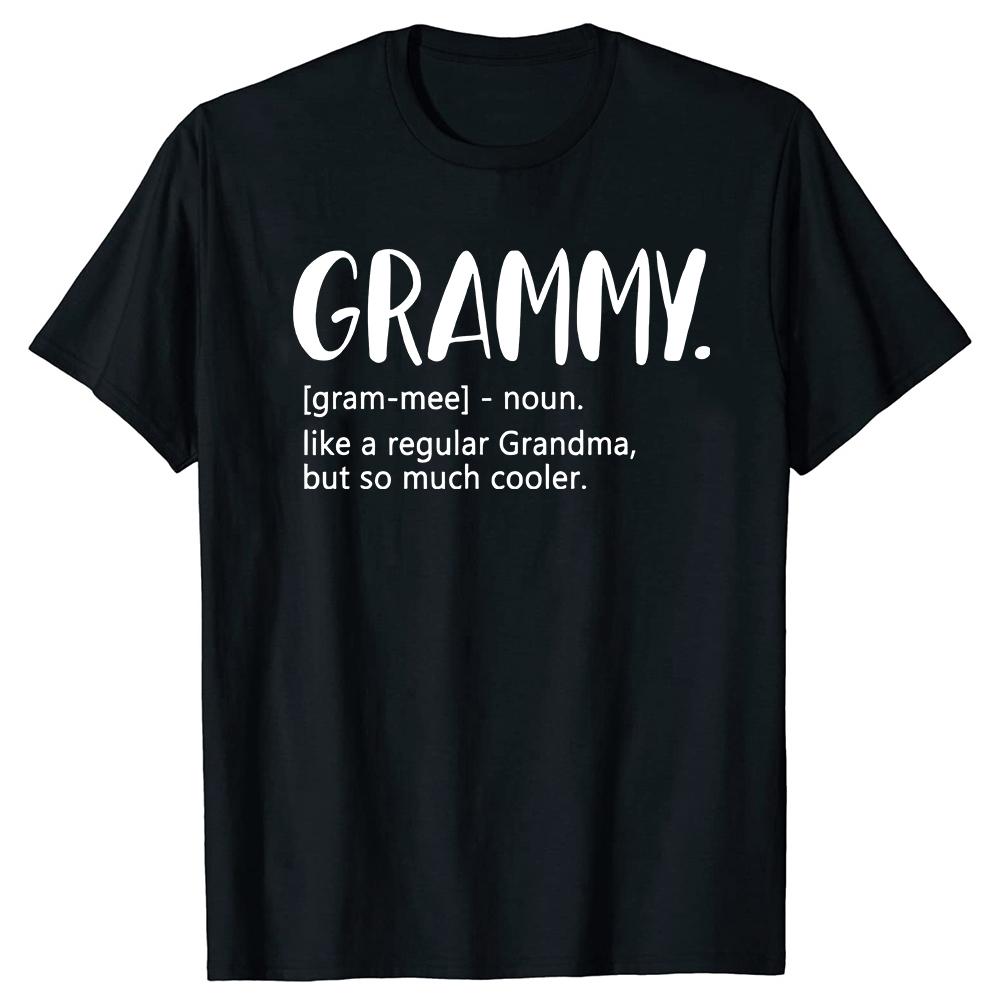 Футболка Grammy Как Обычная Бабушка Но Намного Круче Мужская Женская Мода Повседневная Футболка 100% Хлопок Свободная Оверсайз Футболка