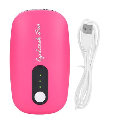 Мини-фен для ресниц с USB-зарядкой, сушилка для наращивания ресниц, вентилятор, цвет «розовый красный»