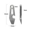 Mini Titanium Alloy Crowbar Keychain Pendant EDC Multi-function Open Delivery Gadget External Hex Wrench Bottle Opener Tool
