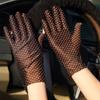 1Pair Thin Anti-UV Elastic Spring Summer Sunscreen Driving Gloves Women Gloves Dots Gloves