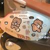 Electric Vehicle Stickers Cartoon Cute Bear Bread Paster Motorcycle Electric Vehicle Waterproof and Scratch-resistant Stickers