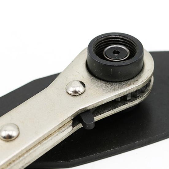 Универсальный инструмент для сжатия суппорта дискового тормоза, 360-градусный храповой механизм для сжатия поршня суппорта с нескользящей ручкой