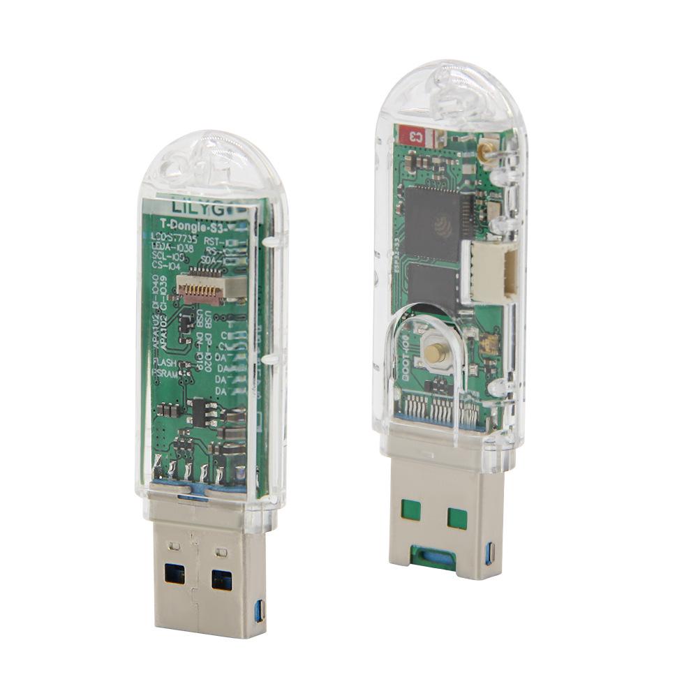 LILYGO® T-Dongle-S3 Отладочная плата с 0,96-дюймовым ЖК-дисплеем, WiFi, Bluetooth и поддержкой TF-карты