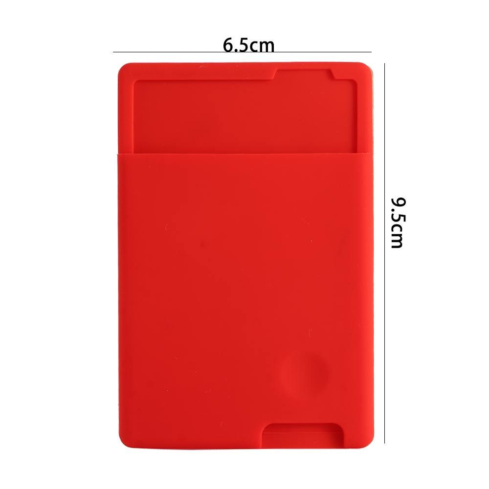 Silicone ID Credit Phone Back Pocket Cellphone Pocket Sticker Phone Stickers Phone Card Holder